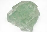 Green Cubic Fluorite Crystals with Phantoms - China #216222-1